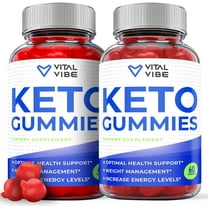 (2 Pack) Vital Vibe Keto ACV Gummies - Apple Cider Vinegar Supplement for Weight Loss - Energy & Focus Boosting Dietary Supplements for Weight Management & Metabolism - Fat Burn - 120 Gummies