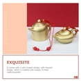 thumbnail image 6 of HOOWIFFY mini teapot ornaments decoration brass retro design home decoration blessing present 1Pack, 6 of 8