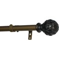 thumbnail image 2 of Urbanest Adjustable Single Curtain Rod Set Burnt Gold Artichoke Finials – 3/4-Inch Diameter, With Ranaissance Gold Rod, 84–120 Inches, 2 of 2