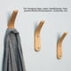 thumbnail image 4 of Ganchos De Madera, Resistentes Y Duraderos, 2 Uds., Ganchos Para Abrigos Saludables, Ecológicos, De Estilo Moderno Y Sencillo, Para Baño, Cocina, Tiendas, Sala De Estar, Cergrey Coat Hooks, 4 of 8