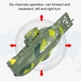 thumbnail image 1 of Submarino de control remoto vehículos de juguete para niños vehículos eléctricos 1 pieza modelo de juguete submarino de 6 canales modelo submarino juguetes de arena para ANGGREK Otros, 1 of 8