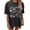 Dark Gray, variant on Shark Shirt for Women Oversized Beach Shirts Ocean Animals Whale T-Shirt Hawaiian Vacation Short Sleeve Tops Trendy 2026