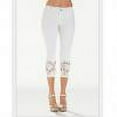 thumbnail image 1 of Pantalon Large pour Femmes Été Élastique Dentelle Décontracté Jeans Raccourcis, 1 of 6