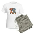 thumbnail image 5 of CafePress - Pocket Doxie Duo Women's Light Pajamas - Women's Short Sleeve Print T-Shirt and Pants Light Cotton Pajama Set, 5 of 7