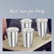 thumbnail image 5 of Vaso de acero inoxidable, vaso de cerveza de metal reutilizable apilable de 500 ml (17 oz), vasos de cerveza sin Bpa, vaso para beber para fiestas, campamentos, viajes, niños y adultos, 5 of 5