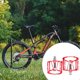 thumbnail image 4 of Greeniant Modificación de Pedal de bicicleta, accesorios de actualización de estribo de bicicletas universales, pedales de rodamiento, componente Ciclismo Rojo Greeniant OD027524-04, 4 of 6