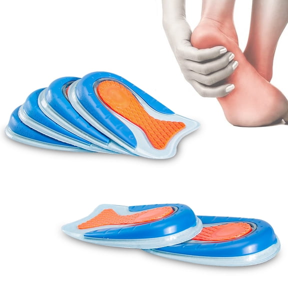 Gel Heel Pad Insoles U‑Shaped SEBS Cushion 1 Pair Shock Absorbing Heel Pain Relief Inserts for Men Women S/L
