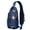 Blue, variant on Gothic Starry Night Crossbody Backpack with Lunar Eclipse & Astral Elements, Lightweight Travel Daypack with Adjustable Shoulder Strap, Durable Design for Students, Office, Outdoor Use