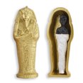 thumbnail image 4 of Egyptian Mummy Pharaoh Sarcophagus w/Mummy Figurine Home Decor Collectible Egypt Souvenirs(Gold), 4 of 9