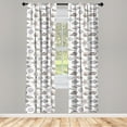 thumbnail image 3 of Ambesonne Sea Life Curtains, Seashell Sketches Pattern, Pair of 28"x63", Purple Multicolor, 3 of 5