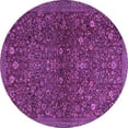 thumbnail image 1 of Ahgly Company Indoor Round Persian Purple Traditional Area Rugs, 3' Round, 1 of 4