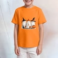 thumbnail image 5 of Qopobobo Toddler Girls Halloween Shirt Halloween Shirts for Kids Toddler Tshirt Clothes Size 9-10 Years(Orange, 9-10 Years), 5 of 6