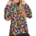 thumbnail image 4 of KLL Bowling Colorful for Womens Pullover Hoodie with Pocket Hooded Long Sleeve Shirts Sweatshirt for Women-Medium, 4 of 7