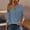 Navy, variant on Olyvenn Women's Long Sleeve T Shirts Crew Neck Zipper Solid Color Tee Tops Casual Summer Fall Fashion Loose Fit Blouses Wine S