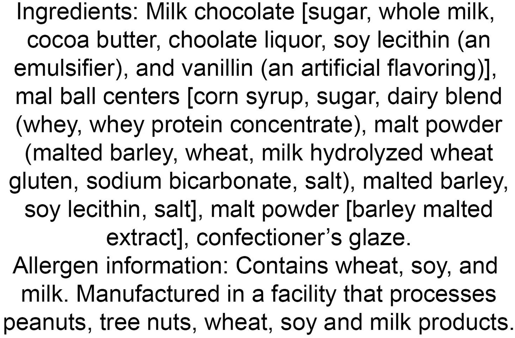 Premium Chocolate Candy (Triple Dipped Malted Milk Balls (2-13 oz. Bags))