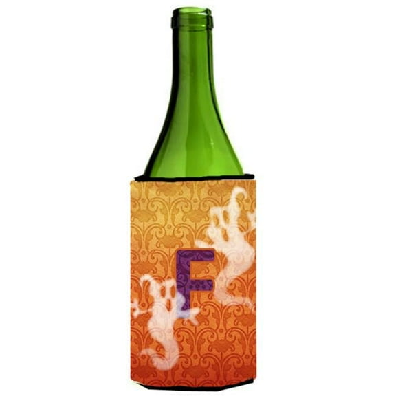 Halloween Ghosts Initial Letter F Wine Bottle  Hugger