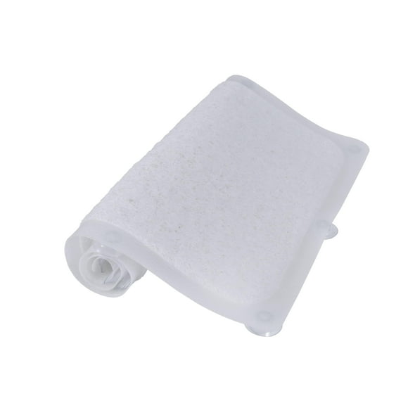 Kenney KN67258 Tapis de Bain en Vinyle Loofah, Tapis de Douche, Tapis de Baignoire avec Ventouses pour Utilisation à L'Intérieur de la Douche de la Salle de Bain, 29 Pouces l x 17 Pouces L, Givré Clair