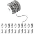 thumbnail image 1 of Cadena de abalorios de acero inoxidable con forma de placa para perros de 33 pies, 1 of 7