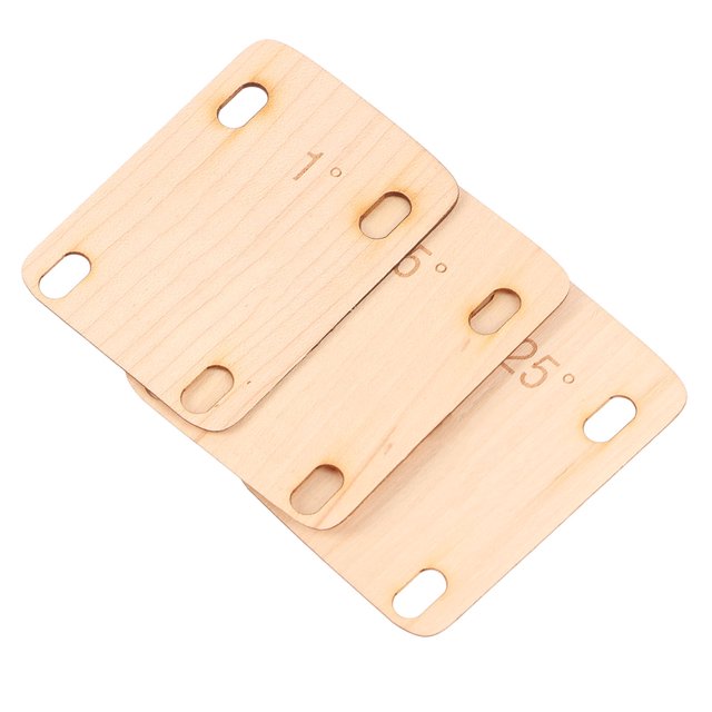 Calza para mástil de Guitarra Eléctrica, Protector Espaciador Para Calzas Para Mástil de Guitarra, Protección, Madera, 3 piezas, Fácil Instalació, Reemplazo de
