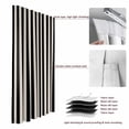 thumbnail image 6 of Black Striped Blackout Curtains for Bedroom/Living Room, Pinch Pleated Black Out Curtains, Modern Simple Farmhouse Beige Vintage Room Darkening Window Drapes with Hooks 2 Panels, 59"x70", 6 of 8