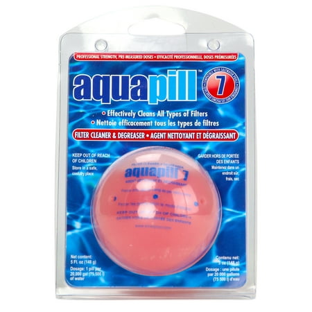 6 Pack AquaPill 7 Swimming Pool Filter Cartridge Cleaner &