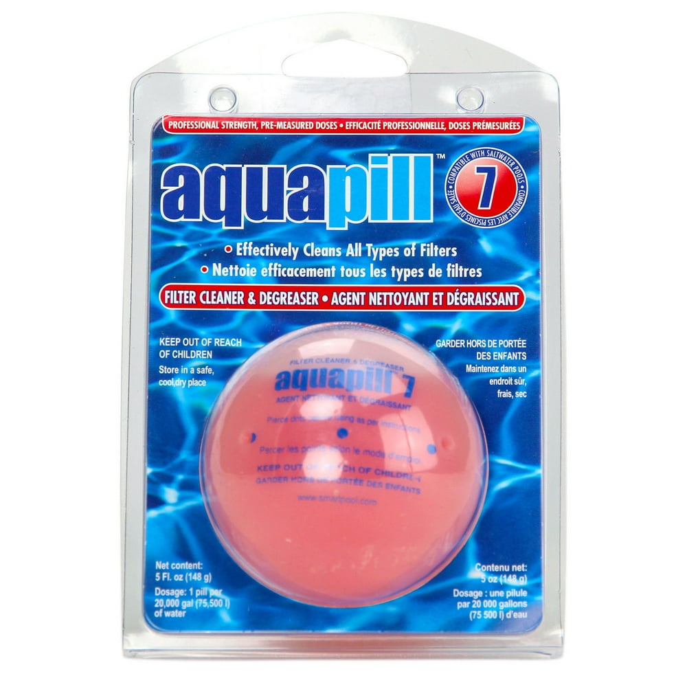 6 Pack AquaPill 7 Swimming Pool Filter Cartridge Cleaner & Degreaser