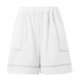 thumbnail image 5 of Conjunto de pantalones cortos para mujer, ropa informal para el día a día: camiseta sin mangas con bolsillo y pantalones cortos cómodos, conjunto transpirable para primavera-verano., 5 of 6