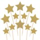 thumbnail image 1 of 50Pcs Glitter Star Cake Cupcake Toppers Dessert Table Birthday Wedding Party Cake Decorations (Golden), 1 of 4