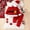 Red, variant on ZZwxWA Newborn Infant Christmas Top Pants Hat Outfits Baby Boys Girls Santa Fleece Warm Outwear Coat Set Boy Clothes Toddler 3 Piece Sets Gifts