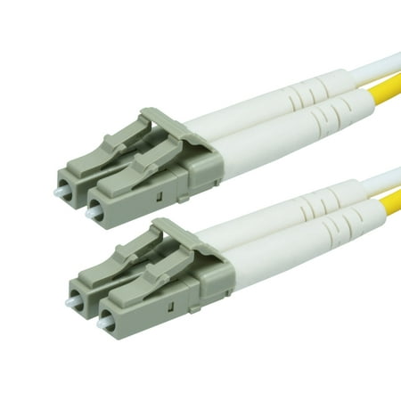 Monoprice Fiber Optic Cable - 50 Meter - Aqua | LC to LC OM3 50/125 Type Multi Mode 10Gb Duplex