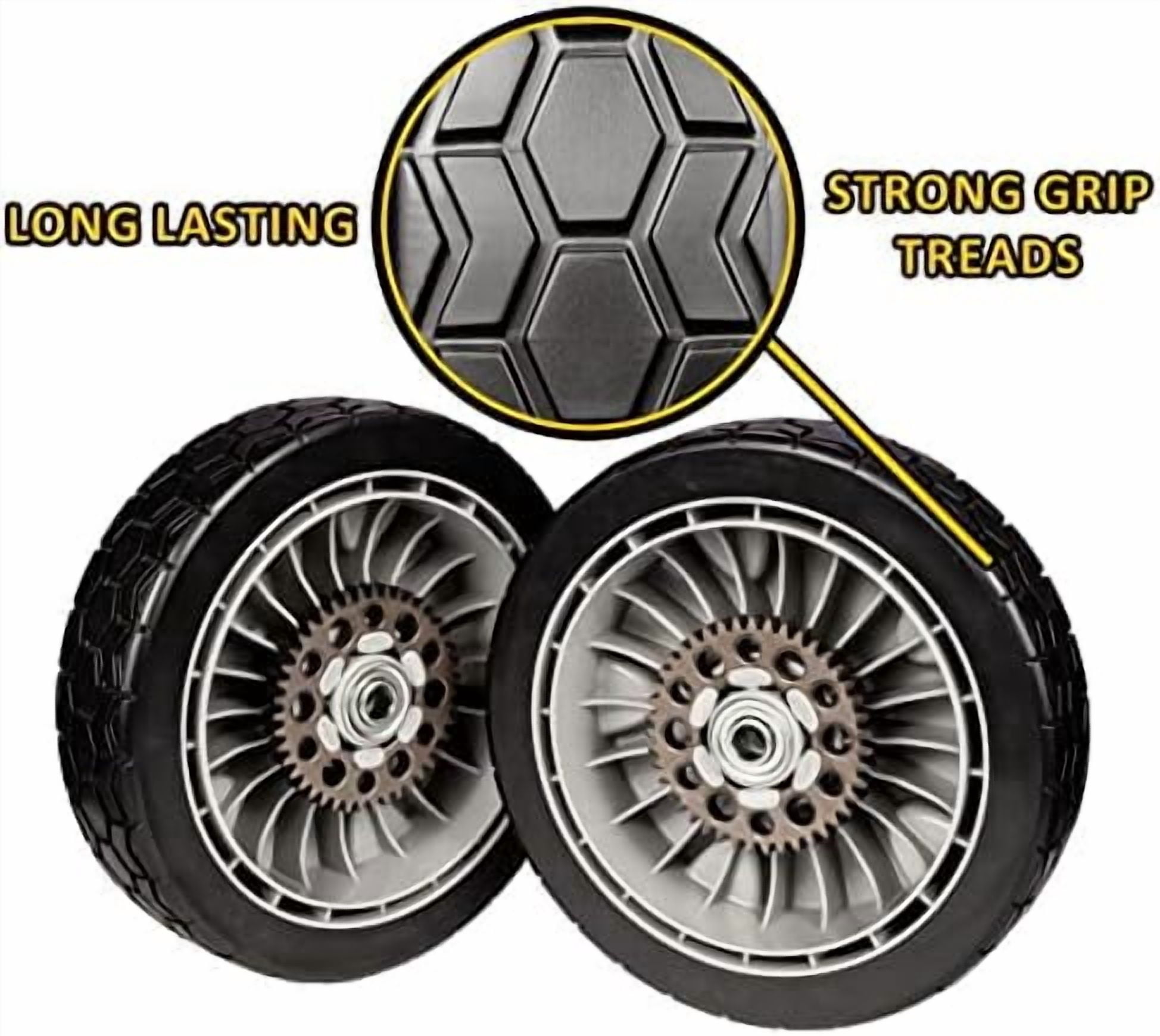 42710-VH7-010ZA Rear Mower Wheels for Honda HRR216, HRX217 (Set of 2)$$Tools