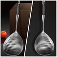 thumbnail image 3 of RENACLIPY Stainless Steel Large Slotted Spoon Pasta Server Utensil Set - Kitchen Cooking Tool, 3 of 6