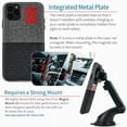 thumbnail image 3 of Dockem iPhone 11 Pro Max Luxe M1 Card Case; Built-in Metal Plate, 1 Lay-Flat Card Slot, Black/Grey, 3 of 8