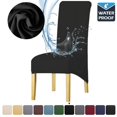 thumbnail image 2 of Funda impermeable de LICRA para silla, cubierta para asiento de Navidad, banquete de boda, restaurante, Hotel y comedor, Tamaño XL, 1/2/4/6 Uds., 2 of 4
