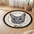 thumbnail image 3 of Sentmoon Bathroom Rugs Living Room Rug Customized Pet Pictures Crystal Velvet Carpets Around The Living Room and Bedroom Washable Cats and Dogs Gift Items, 3 of 5