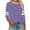 Purple, variant on Aboser Womens Shirts Raglan 3/4 Length Sleeve Tops Plus Size Crewneck Tshirts Plus Size Fall Clothes Dressy Casual Striped Graphic T-shirt Loose Fit Raglans Blouses