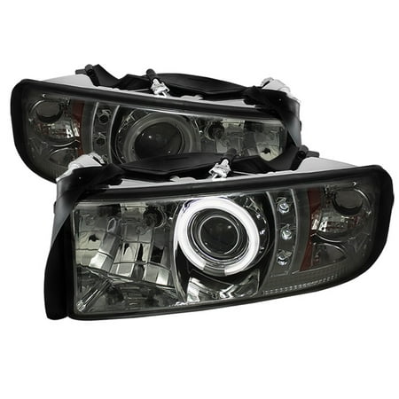Spyder Dodge Ram 1500 94 01 2500 3500 02 99 Sport Spyder Dodge Ram 1500 94 01 2500 3500 02 99 Sport Projector Headlights Ccfl Halo Led Replaceable Leds Smoke High 90