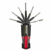 APOLLO PRECISION TOOLS Apollo Tools DT1019 Mr. 7-Hands Multi-Tool Screwdriver, Black and Red Hands