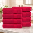 thumbnail image 2 of Ample Decor Hand Towels 100% Cotton for Bathroom 18X28inch -8pcs Red, 2 of 6