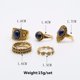 thumbnail image 4 of 5 pedazos / set Anillos Antiguos de de Piedra Preciosa de Manera de Boho Sunnimix Anillo de plata anillo, 4 of 6