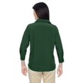 thumbnail image 3 of M610W Harriton Ladies' Paradise 3/4-Sleeve Performance Shirt Palm Green XL, 3 of 3