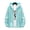 Light Green, variant on Men Jacket Glittery Reflective Panels Hooded Long Sleeve Zipper Closure Disco Coat with Decorative Cuffs Parties Nightclubs Wear