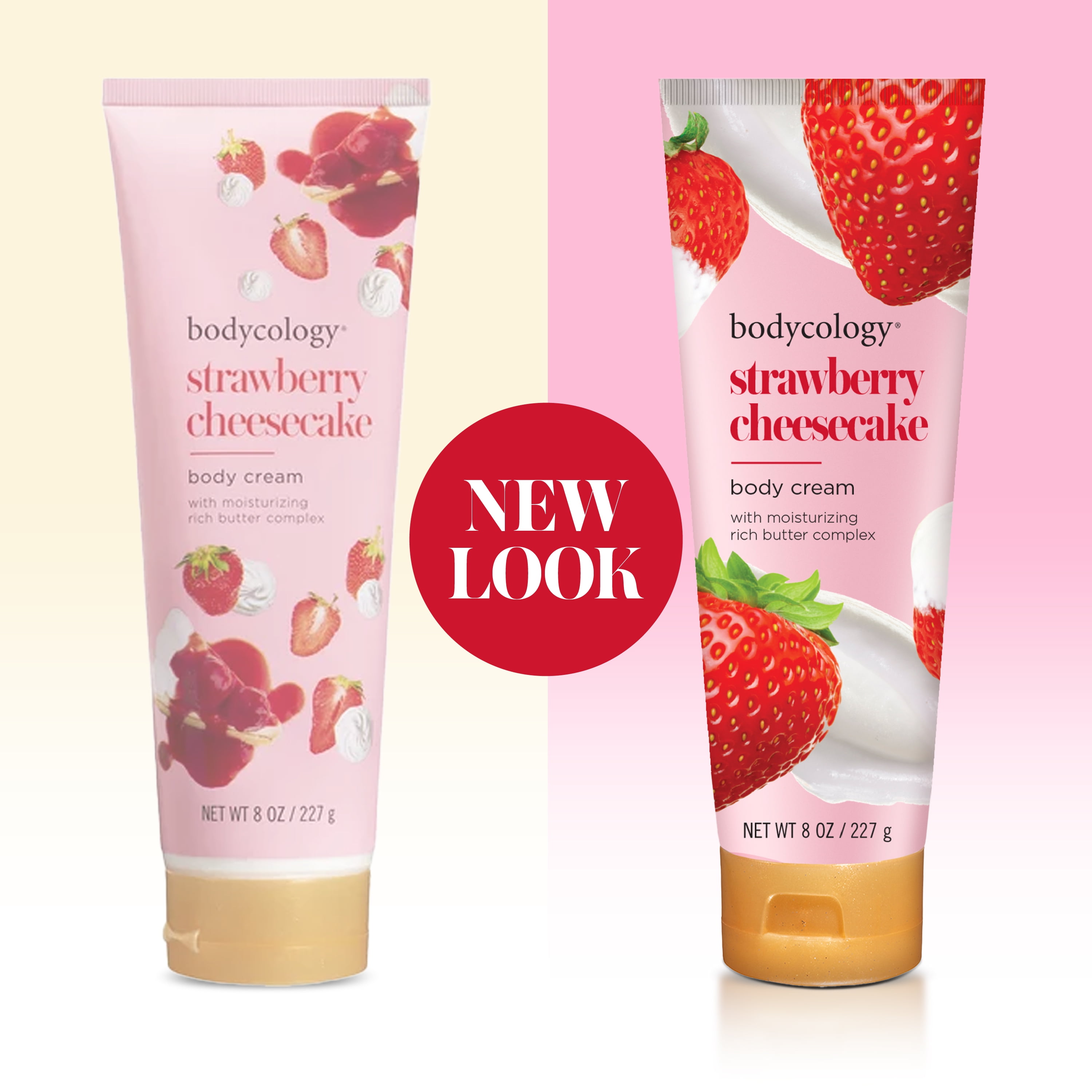 Bodycology Strawberry Cheesecake Body Cream, 8 oz - Walmart.com