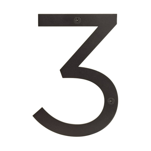Sure-Loc Hnss6-3 6" Tall Address House Number '3' - Bronze