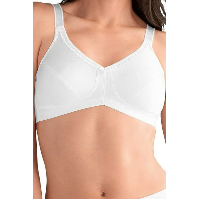Amoena Women's Rita Wire-Free with Coolmaxa Pockets Bra, White, 44A