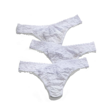 

Hanky Panky Womens Signature Lace Original Rise Thong 3-Pack Style-48113PK
