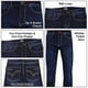 thumbnail image 4 of Mens Denim Jeans Straight Fit Boot Cut Jeans, 4 of 5
