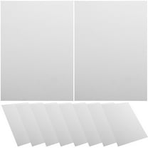STOBOK 10Pcs White Moldable Plastic Sheets Hard Plastic Panels for Crafts Decoration Projects Display