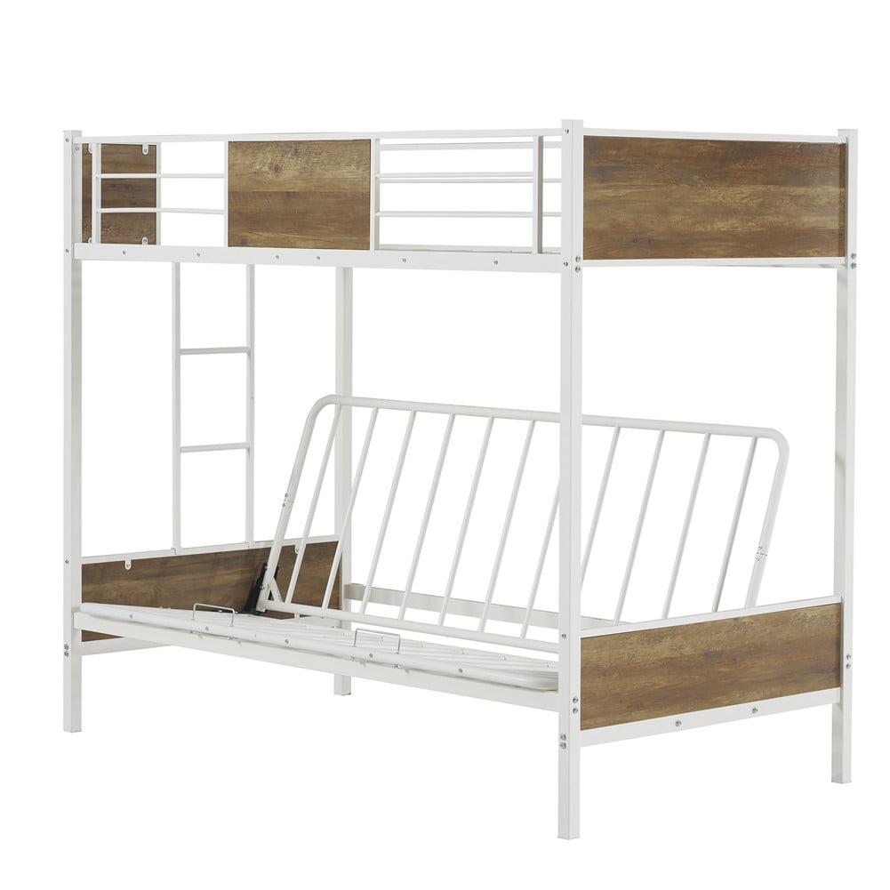 Metal Twin Over Full Futon Bunk Bed, Full Over Full Futon Bunk Bed