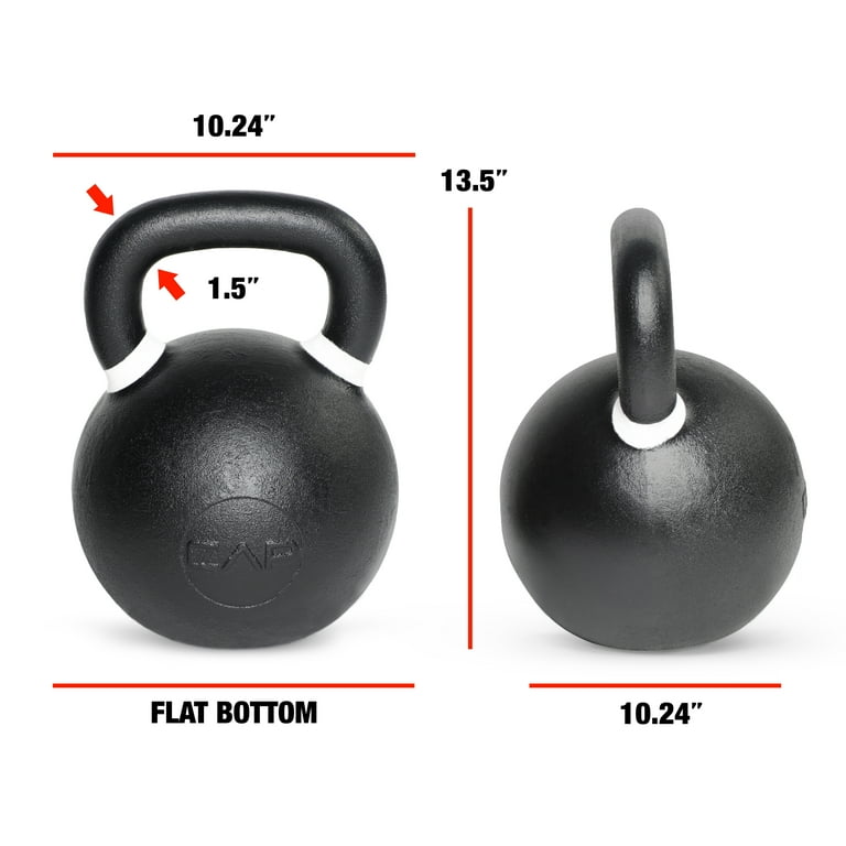 Cap barbell 45 lb deals cast iron kettlebell